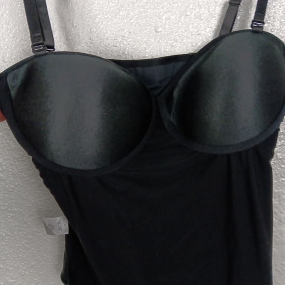 JLuxLabel Bodysuit Black Size Medium Padding Removable Straps Thong NWT - Picture 8 of 16